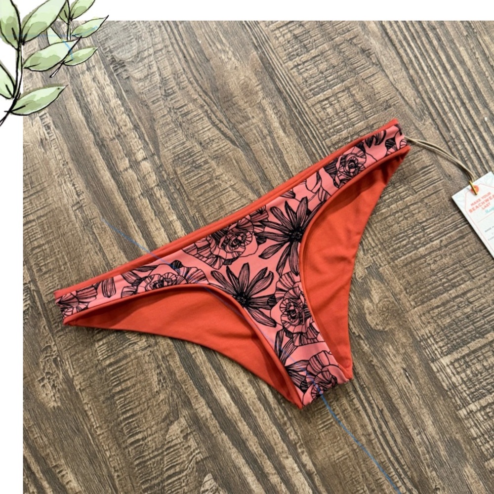 (BOTTOMS) Maaji 🍃 Cinnamon Sundaze Reversible Bikini Bottoms.